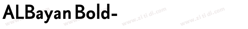 ALBayan Bold字体转换